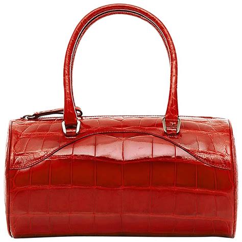 red bag prada bag|vintage red Prada handbag.